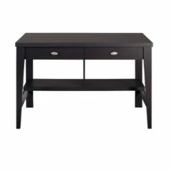 Folio Two Drawer Desk Black Espresso - CorLiving -Outlet Desks Store unnamed file 13843