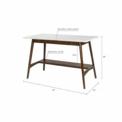 Madison Park Avenu Desk - Off White/Pecan -Outlet Desks Store unnamed file 13848