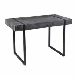 Santque Small Space Desk Black Oak - Aiden Lane
