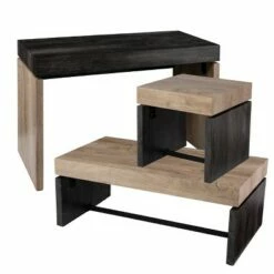 Measmor Writing Desk Natural/Black - Aiden Lane -Outlet Desks Store unnamed file 13888
