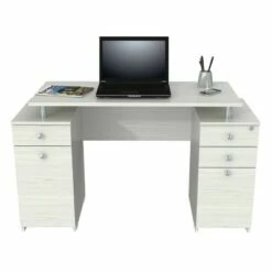50.79" Computer Desk Washed Oak - Inval -Outlet Desks Store unnamed file 13891