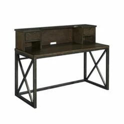 Xcel Office Desk with Hutch Brown - Home Styles