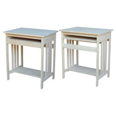 International Concepts Mission Computer Stand Unfinished 5 International Concepts Mission Computer Stand Unfinished - Image 3