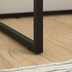 48W Anthropology Glass Top Writing Desk with Shelf Rustic Brown Embossed - Bush Furniture -Outlet Desks Store unnamed file 13991