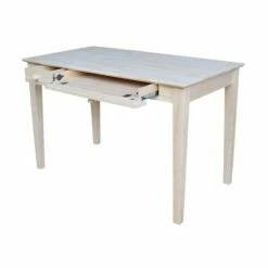 Whitewood Industries Computer Desk with Flip Down Drawer Unfinished Wood - International Concepts -Outlet Desks Store unnamed file 14012