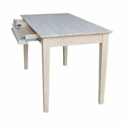Whitewood Industries Computer Desk with Flip Down Drawer Unfinished Wood - International Concepts -Outlet Desks Store unnamed file 14013
