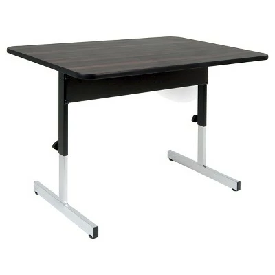 47.5" Canvas & Color Adjustable All Purpose Desk Black/Walnut - Calico Designs 3 47.5" Canvas & Color Adjustable All Purpose Desk Black/Walnut - Calico Designs