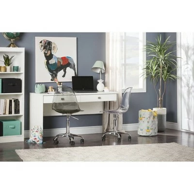 Interface Desk with 2 Drawers Pure White - South Shore 4 Interface Desk with 2 Drawers Pure White - South Shore - Image 2