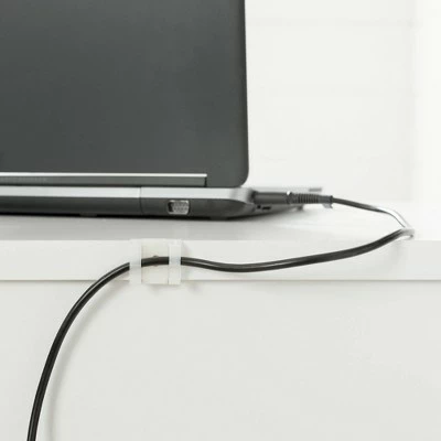 Interface Desk with 2 Drawers Pure White - South Shore 7 Interface Desk with 2 Drawers Pure White - South Shore - Image 5