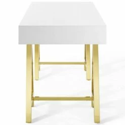 Jettison Office Desk Gold/White - Modway -Outlet Desks Store unnamed file 14136