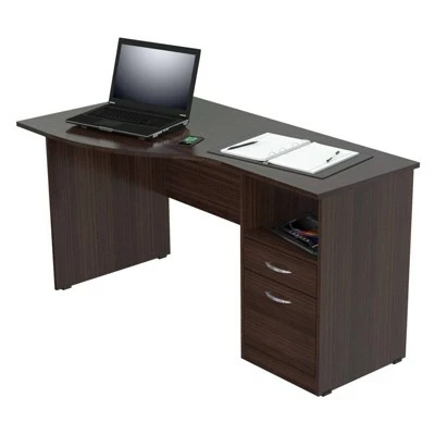 Curved Top Desk Espresso - Inval 8 Curved Top Desk Espresso - Inval - Image 6