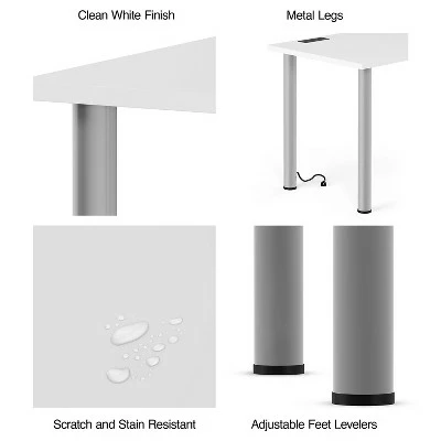 Union & Scale Essentials 48 Powered Writing Desk White UN56969 4 Union & Scale Essentials 48 Powered Writing Desk White UN56969 - Image 2