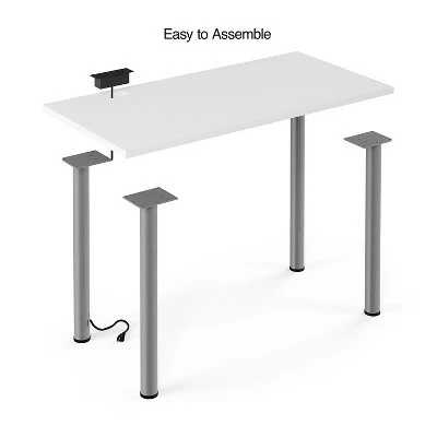 Union & Scale Essentials 48 Powered Writing Desk White UN56969 7 Union & Scale Essentials 48 Powered Writing Desk White UN56969 - Image 5