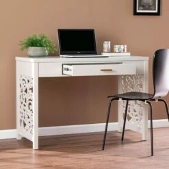Lausk Desk with Storage Light Gray - Aiden Lane -Outlet Desks Store unnamed file 14258