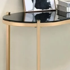 Burwick Writing Desk with Glass Top Gold - miBasics 9 Burwick Writing Desk with Glass Top Gold - miBasics -Outlet Desks Store unnamed file 14283