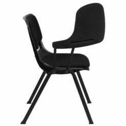 Flash Furniture Black Padded Ergonomic Shell Chair with Right Handed Flip-Up Tablet Arm -Outlet Desks Store unnamed file 143