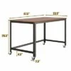 Costway Rolling Computer Desk Metal Frame PC Laptop Table Wood Top Study Workstation -Outlet Desks Store unnamed file 1431