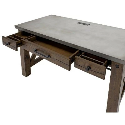 54" Jasper Writing Desk Brown - Martin Furniture 5 54" Jasper Writing Desk Brown - Martin Furniture - Image 3