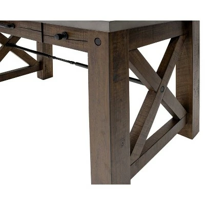 54" Jasper Writing Desk Brown - Martin Furniture 8 54" Jasper Writing Desk Brown - Martin Furniture - Image 6