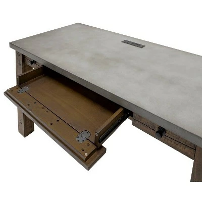 54" Jasper Writing Desk Brown - Martin Furniture 10 54" Jasper Writing Desk Brown - Martin Furniture - Image 8