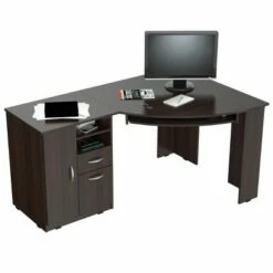 Corner Work Center Espresso - Inval -Outlet Desks Store unnamed file 14330