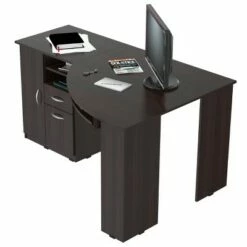 Corner Work Center Espresso - Inval -Outlet Desks Store unnamed file 14331