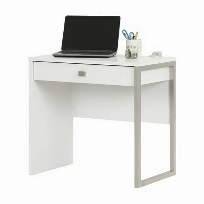 Interface Desk with 1 Drawer Pure White - South Shore 9 Interface Desk with 1 Drawer Pure White - South Shore - Image 7