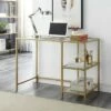 Carolina Chair & Table Langley Glass Top Desk with Shelves Gold - Carolina Chair & Table -Outlet Desks Store unnamed file 14447