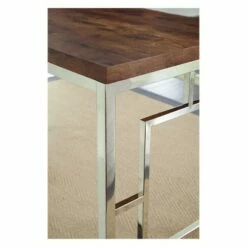 Steve Silver Co. Alize Chrome Writing Desk Natural - Steve Silver -Outlet Desks Store unnamed file 14452