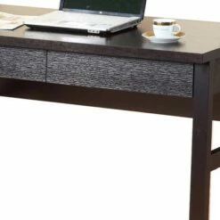 Wooden Desk with 2 Drawers Brown - Benzara 7 Wooden Desk with 2 Drawers Brown - Benzara -Outlet Desks Store unnamed file 14456