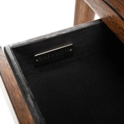 Parker 1 Drawer Desk Dark Walnut - Safavieh 10 Parker 1 Drawer Desk Dark Walnut - Safavieh - Image 8