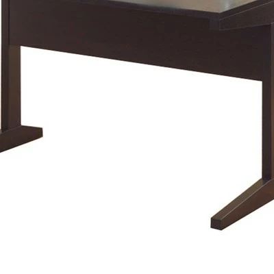 Well Designed All Around Dark Finish Desk Dark Brown - Benzara 5 Well Designed All Around Dark Finish Desk Dark Brown - Benzara - Image 3