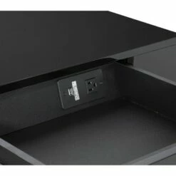 Broadway Desk Black Gloss Finish and Gold Frame - OSP Home Furnishings -Outlet Desks Store unnamed file 14478