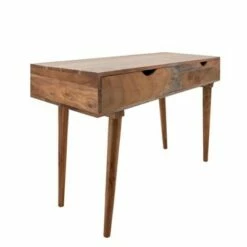 30" Wooden Writing Desk with 2 Drawers Brown - Sagebrook Home