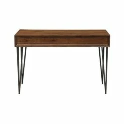 Cambridge 2 Drawer Writing Desk and Console Table Brown - Treasure Trove Accents