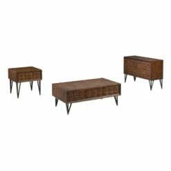 Cambridge 2 Drawer Writing Desk and Console Table Brown - Treasure Trove Accents -Outlet Desks Store unnamed file 14491