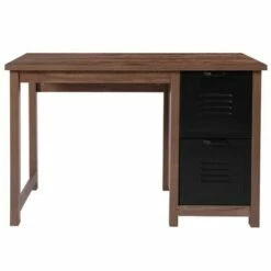 Desk with Metal Drawers Brown - Riverstone Furniture -Outlet Desks Store unnamed file 14582