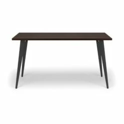 55" Executive Desk with Angled Metal Legs - HON BASYX White