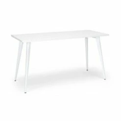 55" Executive Desk with Angled Metal Legs - HON BASYX White -Outlet Desks Store unnamed file 14603