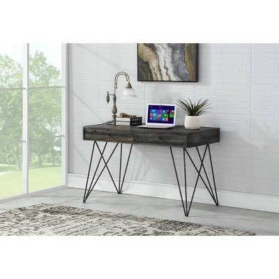 Alvara Court 2 Drawer Writing Desk - Treasure Trove Accents White 4 Alvara Court 2 Drawer Writing Desk - Treasure Trove Accents White - Image 2