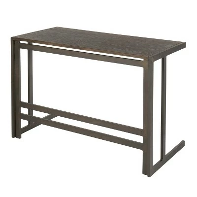 Roman Industrial Office Desk - LumiSource Espresso 4 Roman Industrial Office Desk - LumiSource Espresso - Image 2
