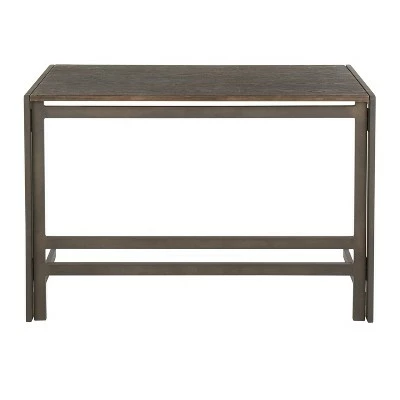 Roman Industrial Office Desk - LumiSource Espresso 5 Roman Industrial Office Desk - LumiSource Espresso - Image 3