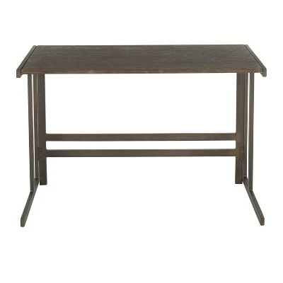 Roman Industrial Office Desk - LumiSource Espresso 6 Roman Industrial Office Desk - LumiSource Espresso - Image 4