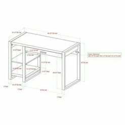 48" Industrial Farmhouse Tech Desk with USB - Saracina Home Charcoal 17 48" Industrial Farmhouse Tech Desk with USB - Saracina Home Charcoal -Outlet Desks Store unnamed file 1465