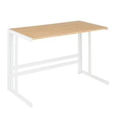 Roman Industrial Office Desk - LumiSource Espresso 10 Roman Industrial Office Desk - LumiSource Espresso - Image 8