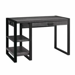 48" Industrial Farmhouse Tech Desk with USB - Saracina Home Charcoal 18 48" Industrial Farmhouse Tech Desk with USB - Saracina Home Charcoal -Outlet Desks Store unnamed file 1466