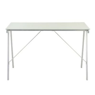 Glass Writing Desk - LumiSource Black 5 Glass Writing Desk - LumiSource Black - Image 3