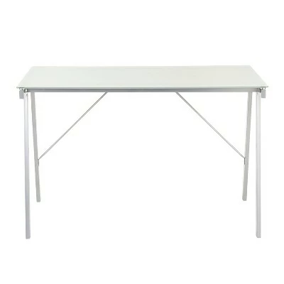 Glass Writing Desk - LumiSource Black 6 Glass Writing Desk - LumiSource Black - Image 4