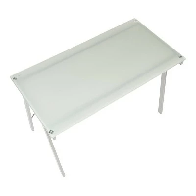 Glass Writing Desk - LumiSource Black 7 Glass Writing Desk - LumiSource Black - Image 5
