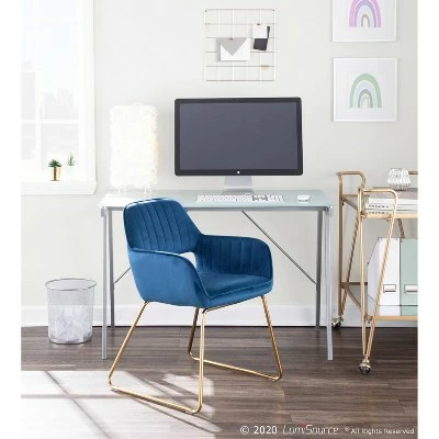 Glass Writing Desk - LumiSource Black 9 Glass Writing Desk - LumiSource Black - Image 7